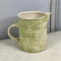 Wonki Ware Mugs & Jugs 1 Litre Jug In Irish Green Wash