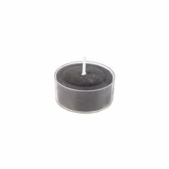 The Grey Works 12 Rustic Tealights - Dark Grey Dining Candles