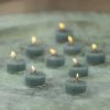 The Grey Works Dining Candles 12 Rustic Tealights - Petrol Blue