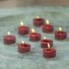 The Grey Works Dining Candles 12 Rustic Tealights - Plum