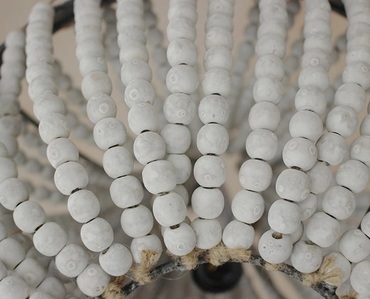 Best deal ⭐ The Grey Works Alicia White Beaded Chandelier With Grey Antiqued Metal Work 🥰 7 The Grey Works Alicia White Beaded Chandelier With Grey Antiqued Metal Work