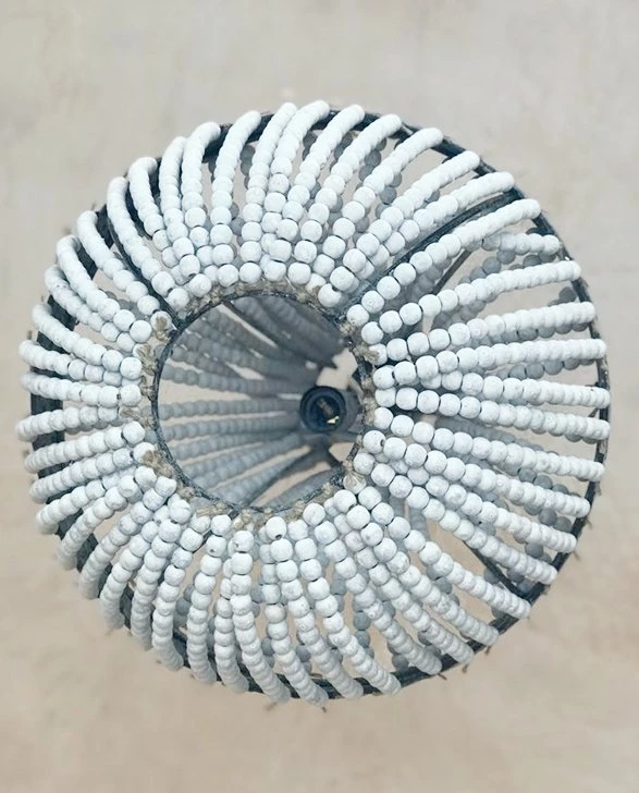 Best deal ⭐ The Grey Works Alicia White Beaded Chandelier With Grey Antiqued Metal Work 🥰 8 The Grey Works Alicia White Beaded Chandelier With Grey Antiqued Metal Work