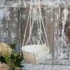The Grey Works Antique Style Hanging Flowerpot Round