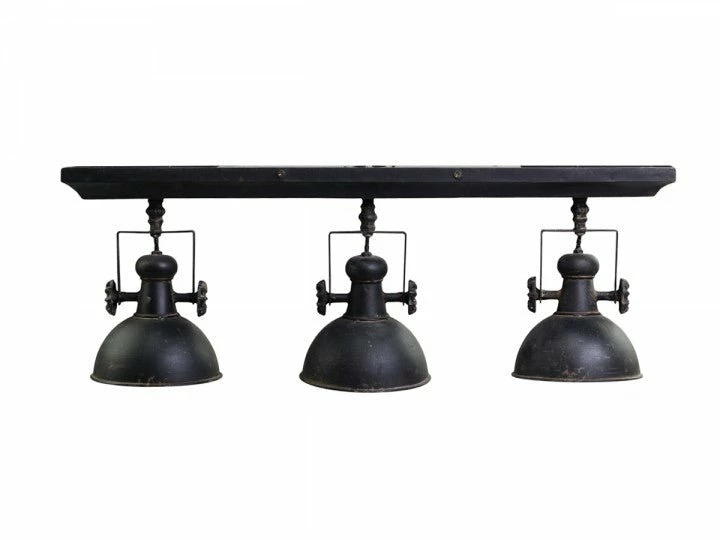 Flash Sale π The Grey Works Black Antiqued Industrial Style Triple Spot Metal Light In Lighting π 4 The Grey Works Black Antiqued Industrial Style Triple Spot Metal Light In Lighting