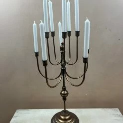 The Grey Works Homewares Attica Antique Gold Candelabra