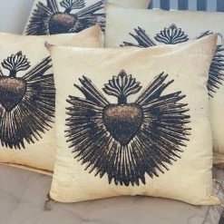 The Grey Works Ex Voto Heart Cushion