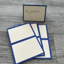 Hester & Cook Blue Frame Place Cards-Pack Of 12