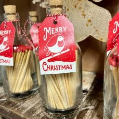 Archivist Gallery Bottle Of Matches Christmas Robin Christmas Sale