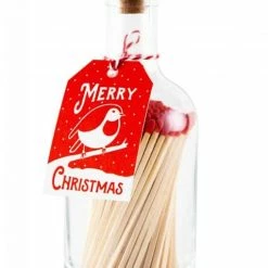 Archivist Gallery Bottle Of Matches Christmas Robin Christmas Sale