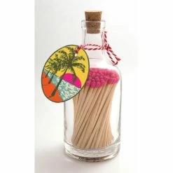 Archivist Gallery Bottle Of Matches Palm Tree Sunset