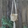 The Grey Works Braided Flower Pot Holder Homewares