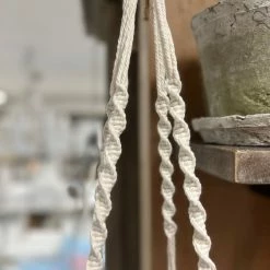 The Grey Works Braided Flower Pot Holder Homewares