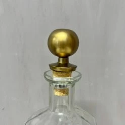 The Grey Works Brass Bottle Stopper