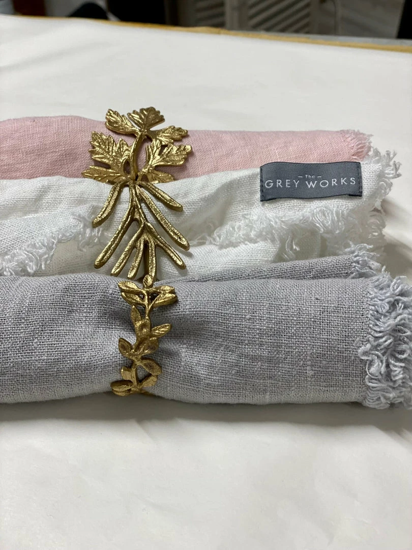 Best Sale ✨ The Grey Works Homewares Brass Fern Leaf Napkin Holder 🥰 6 The Grey Works Homewares Brass Fern Leaf Napkin Holder