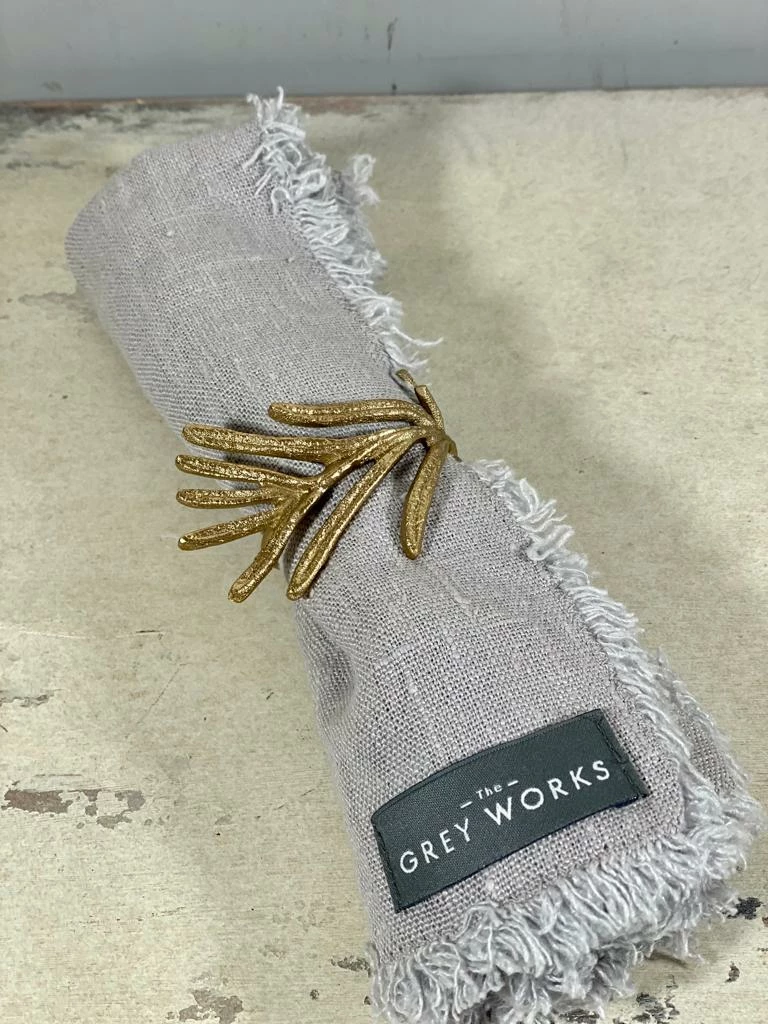 Best Sale ✨ The Grey Works Homewares Brass Fern Leaf Napkin Holder 🥰 3 The Grey Works Homewares Brass Fern Leaf Napkin Holder