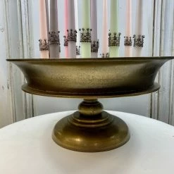 The Grey Works Bronze Footed Centrepiece Display Bowl