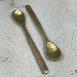 The Grey Works Brushed Gold Handmade Spoon Homewares