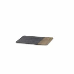 The Grey Works Homewares Marble Platter Board In Grey - Small