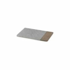 The Grey Works Marble Platter Board In White - Small