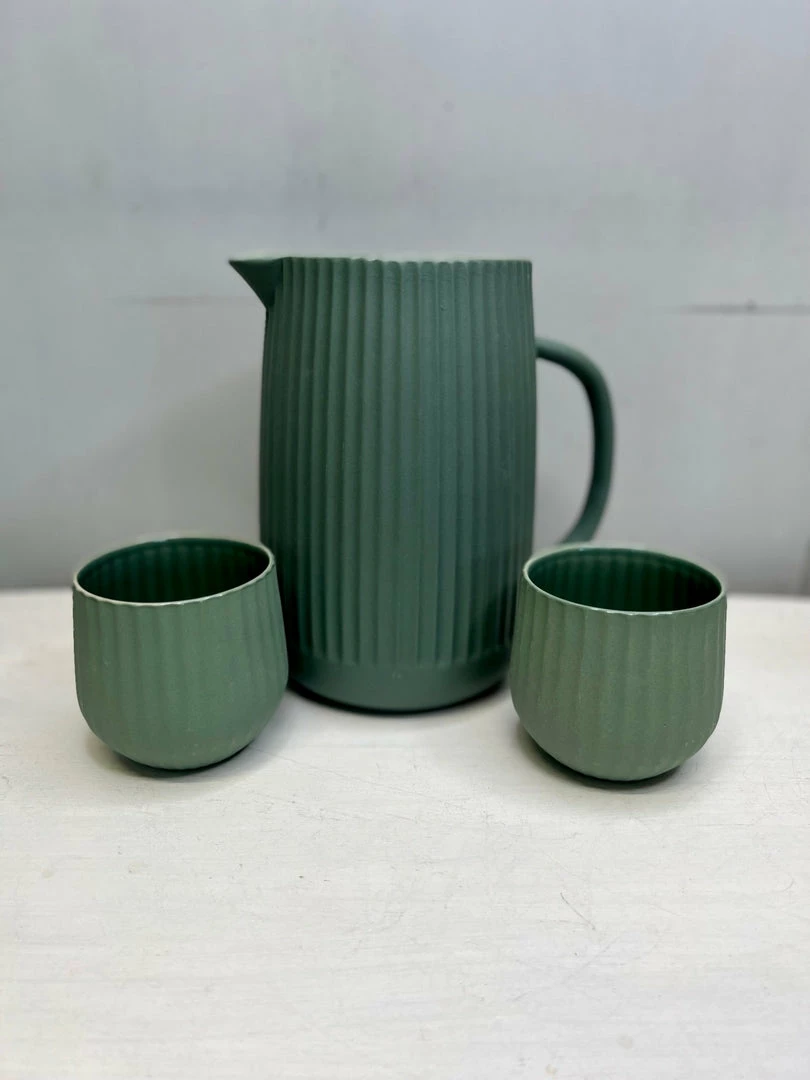 New ๐ฏ The Grey Works Homewares Ceramic Linear Jug In Rosemary ๐ 4 The Grey Works Homewares Ceramic Linear Jug In Rosemary