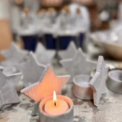 The Grey Works Christmas Sale Ceramic Star Tealight Holder