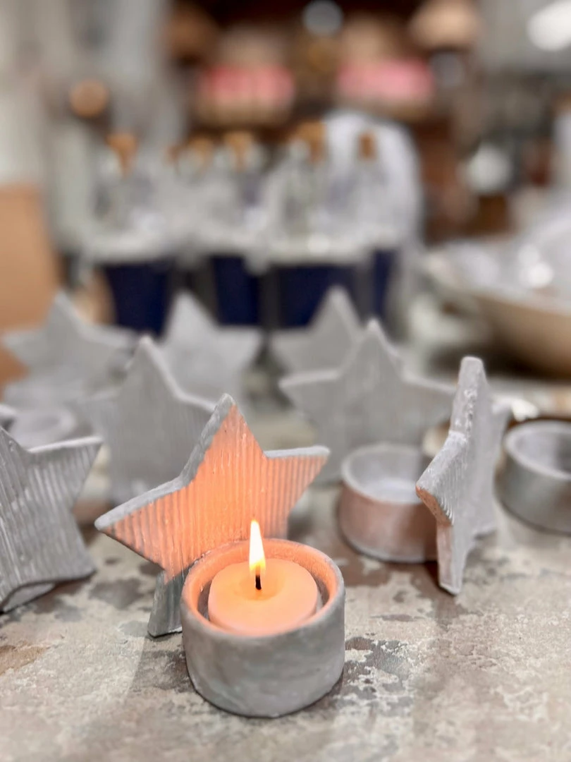 Flash Sale 🛒 The Grey Works 🎁 Christmas Sale Ceramic Star Tealight Holder 🤩 3 The Grey Works Christmas Sale Ceramic Star Tealight Holder