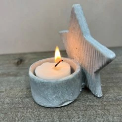 The Grey Works Christmas Sale Ceramic Star Tealight Holder