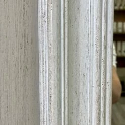 The Grey Works Mirrors Charlotte Grey & White Picture Frame Mirror