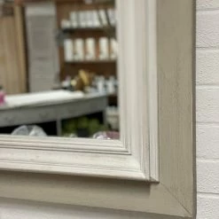 The Grey Works Mirrors Charlotte Grey & White Picture Frame Mirror