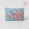 Elizabeth Scarlett Cherry Blossom Blue Cotton Everyday Pouch Accessories