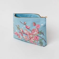 Elizabeth Scarlett Cherry Blossom Blue Cotton Everyday Pouch Accessories