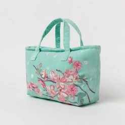 Elizabeth Scarlett Accessories Cherry Blossom Mint Velvet Day Bag