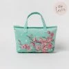 Elizabeth Scarlett Accessories Cherry Blossom Mint Velvet Day Bag