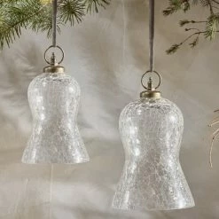 The Grey Works | Life & Style Christmas Glass Bell Decoration Large