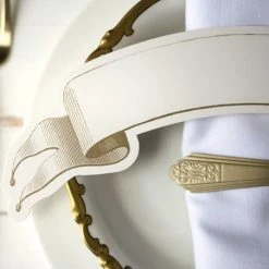 Discount ⭐ Hester & Cook Dining Decorations Classic Gold Banner Table Decoration -Pack Of 12 ⌛ 8 Hester & Cook Dining Decorations Classic Gold Banner Table Decoration -Pack Of 12