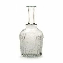 Hot Sale ⭐ The Grey Works Clear Glass Fleur De Lys Carafe ✨ 9 The Grey Works Clear Glass Fleur De Lys Carafe