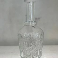 The Grey Works Clear Glass Fleur De Lys Carafe