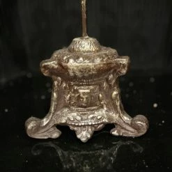 The Grey Works Crown & Angel Wing Candle Holder In Antiqued Gold Finish Christmas Sale