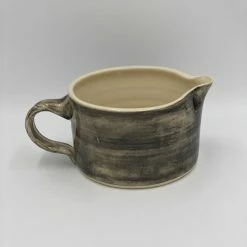 Wonki Ware Custard Jug In A Charcoal Plain Wash Mugs & Jugs