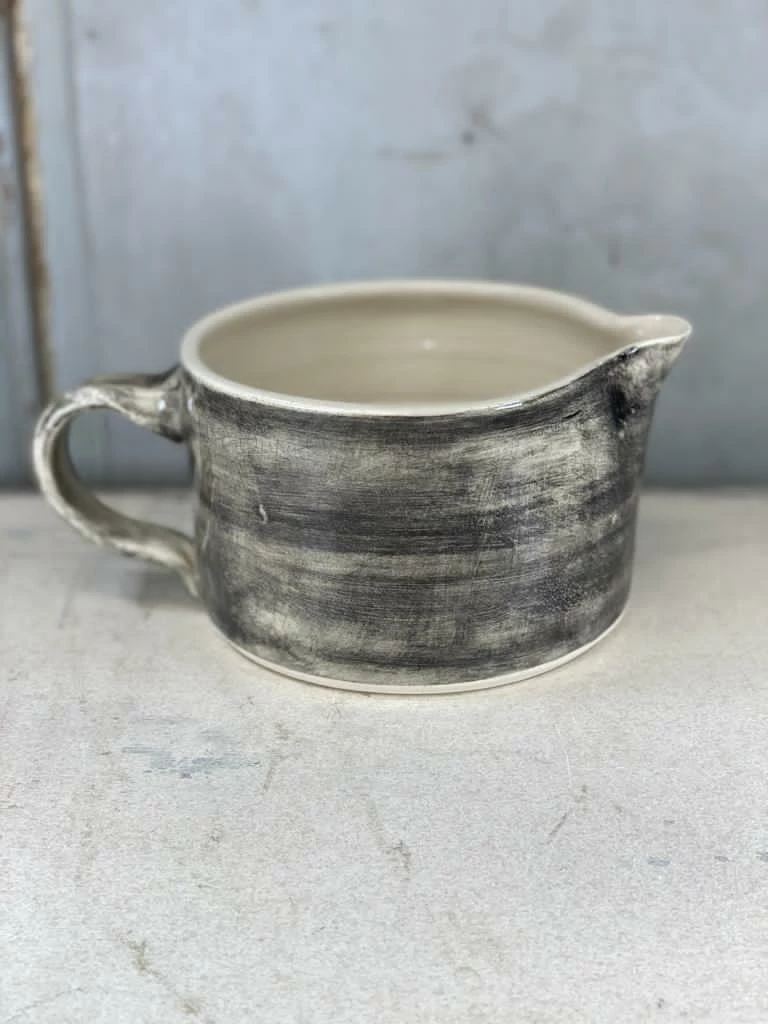 Discount ⭐ Wonki Ware Custard Jug In A Charcoal Plain Wash Mugs & Jugs 😀 4 Wonki Ware Custard Jug In A Charcoal Plain Wash Mugs & Jugs