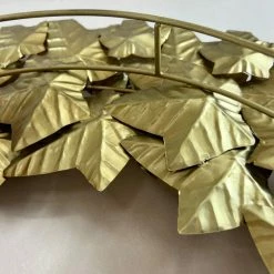 The Grey Works Decorative Handmade Wreath In Gold