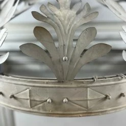 The Grey Works Coronet Metal Bed Crown In Grey Homewares