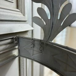 The Grey Works Coronet Metal Bed Crown In Grey Homewares