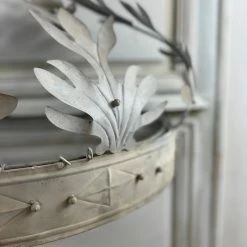 The Grey Works Coronet Metal Bed Crown In Grey Homewares