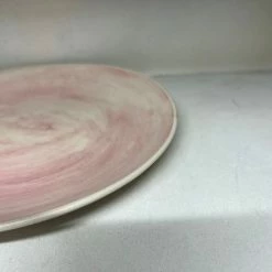 Wonki Ware Dinner Plate In Pink Plain Wash Homewares