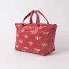 Elizabeth Scarlett Dusky Pink Honey Bee Velvet Day Bag Accessories