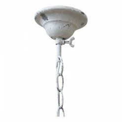 The Grey Works Lighting Etoile Vintage Style Chandelier In Antique White