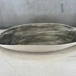 Wonki Ware Extra Large Etosha Bowl Plain Wash Charcoal