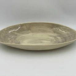 Wonki Ware Extra Large Etosha Bowl In Plain Wash Warm Grey Bowls