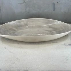 Wonki Ware Extra Large Etosha Bowl In Plain Wash Warm Grey Bowls
